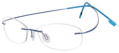 Armação Óculos Receituário Elite AT 865 Azul Titanium