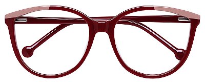 Armação Óculos Receituário Lisandra Vermelho