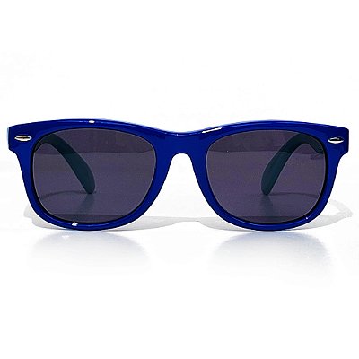 Óculos De Sol Flexível Silicone Infantil Noah Azul Marinho/Celeste (04 a 08 anos)