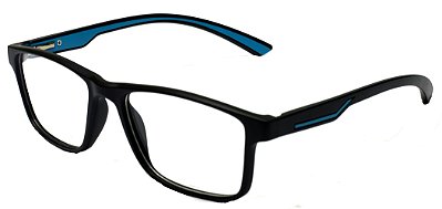 Armação Óculos Receituário AT 1025 Preto/Azul