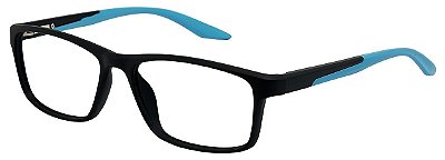 Armação Óculos Receituário AT 1024 Preto/Azul