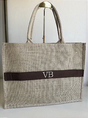 Bolsa praia com faixa personalizada Inciais Cliente