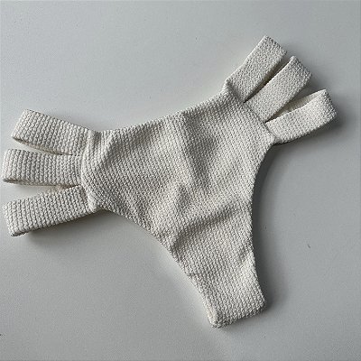 Calcinha semi hot pants 5005 tecido plisse off (BUSTO NÃO INCLUSO)