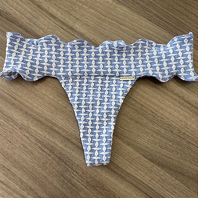 Calcinha nuvem tecido malte azul 062 (BUSTO NÃO INCLUSO)