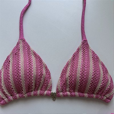 Cortininha com Bojo Removível 014 Trancoso rosa ( CALCINHA NÃO INCLUSO)