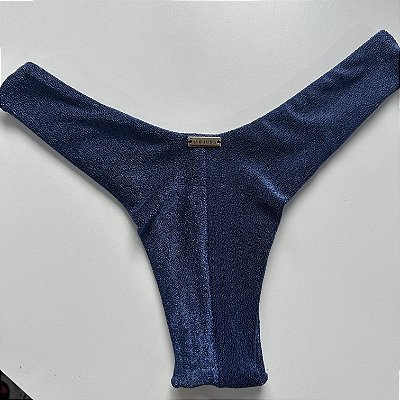 Calcinha Asa Delta 012 fio duplo Tecido Velour marinho   (BUSTO NÃO INCLUSO)