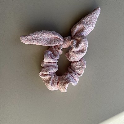 Scrunchie cabelo algodão doce morango