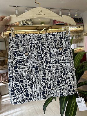 Saia bolsinho com botão denim ( valor somente da saia )