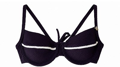 Meia Taça com detalhes corda Allure vinho (CALCINHA NÃO INCLUSO)