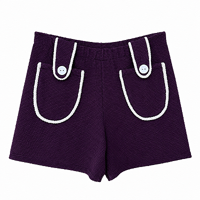 Short com bolso e detalhe corda Allure vinho