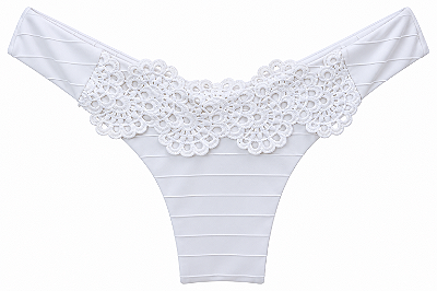 Calcinha asa delta Aspen off white (BUSTO NÃO INCLUSO)