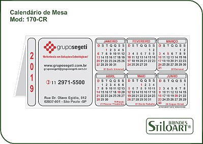 Calendário de Mesa 170-CR