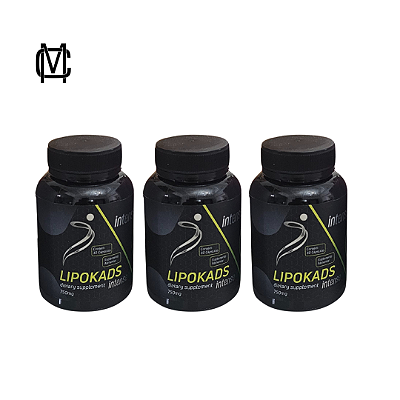 Combo Lipokads Intense-3 potes 90 cáps