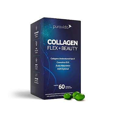 Colágeno Collagen Flex Beauty (700mg) - Puravida 60 cápsulas