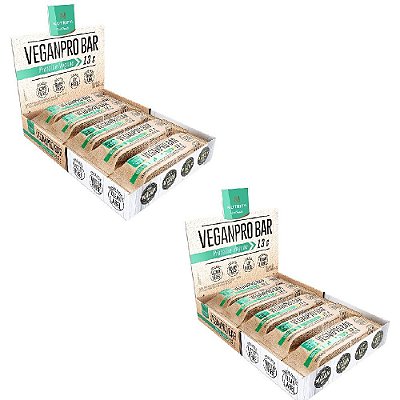 Kit Veganpro Bar Baunilha + Veganpro Bar Cacau Nibs - Nutrify Caixa com 10 un.