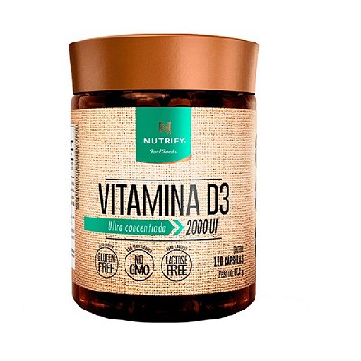 Vitamina D3 (2000UI) - Nutrify 120 cápsulas