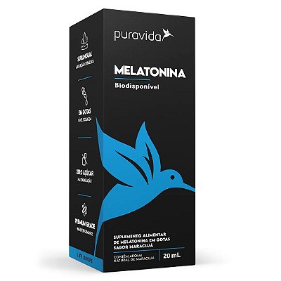 Melatonina Biodisponível Em Gotas - Puravida 20ml