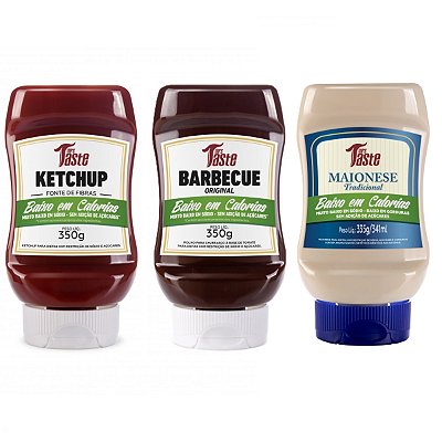 Kit Ketchup + Barbecue + Maionese - Mrs Taste