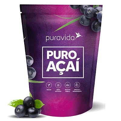 Puro Açaí (Sem Açúcar) - Puravida 200g