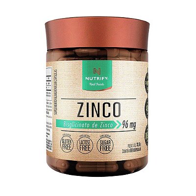 Zinco Quelato (Vegano) - Nutrify 60 cápsulas