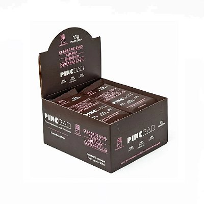 Pincbar Barra de Proteína Natural Chocolate - Cx com 12 un.