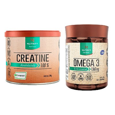 Kit Creatina (300g) + Ômega 3 (60 cáps) - Nutrify