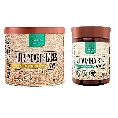 Kit Nutri Yeast Flakes (100g) + Vitamina B12 - Nutrify