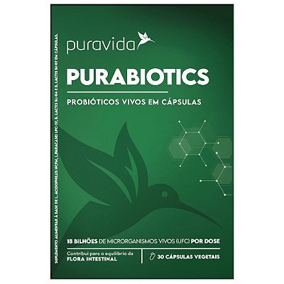 Purabiotics Probióticos Vivos - Puravida 30 cápsulas
