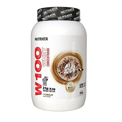 Whey Protein W100 Chocolate com Coco - Nutrata 900g