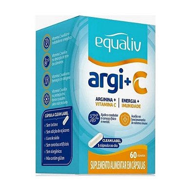 Arginina + Vitamina C - Equaliv 60 cáps