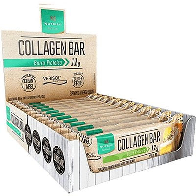 Collagen Bar Torta de Limão - Barra de Proteína - Nutrify 10 un.
