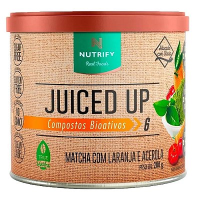 Juiced Up Matchá com Laranja e Acerola (Energético Natural) - Nutrify 200g