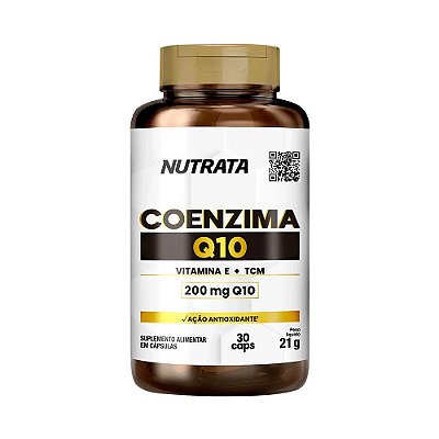 Coenzima Q10 (200mg) - Nutrata 30 cápsulas