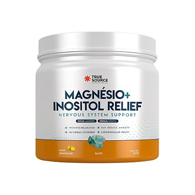 Magnésio + Inositol Relief Sabor Limão - True Source 300g