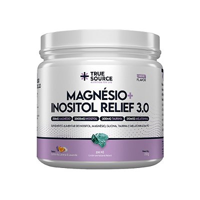 Magnésio + Inositol Relief 3.0 Sabor Camomila, Laranja e Lavanda - True Source 350g