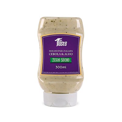 Molho para Salada Cebola e Alho (Zero Sódio) - Mrs Taste 300ml