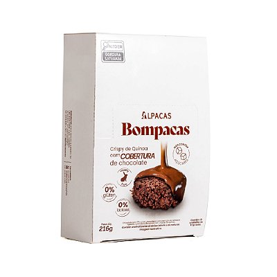 Crispy De Quinoa Com Cobertura De Chocolate - Alpacas 18 un.