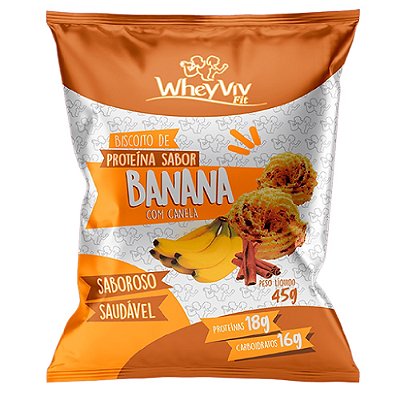 Biscoito de Banana - Wheyviv - 45g
