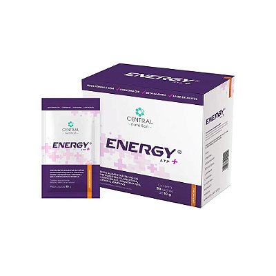 Energy Atp+ Sabor Tangerina - Central Nutrition 30 Sachês