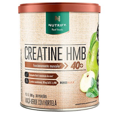 Creatina Hmb Maçã Verde Com Hortelã - Nutrify 300g