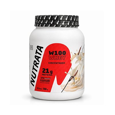 Whey Protein W100 Baunilha - Nutrata 900g