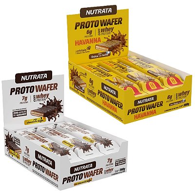 Kit Proto Wafer Chocolate Belga + Doce De Leite - Nutrata