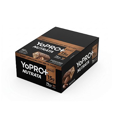 Barra Yopro Sabor Cappuccino - Nutrata 12 Un.
