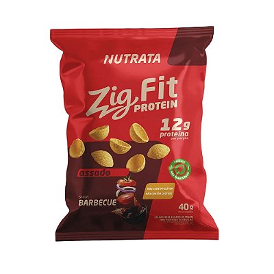 Zig Fit Salgadinho Proteico Sabor Barbecue - Nutrata 40g
