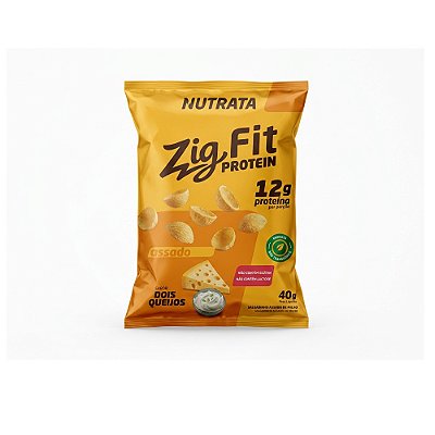 Zig Fit Salgadinho Proteico Sabor Dois Queijos - Nutrata 40g