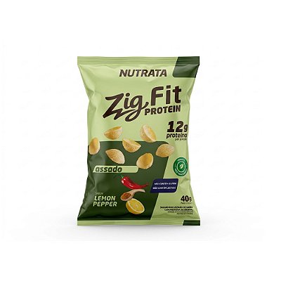 Zig Fit Salgadinho Proteico Sabor Lemon Pepper - Nutrata 40g