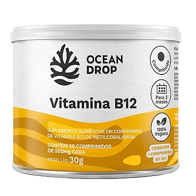 Vitamina B12 - Ocean Drop 60 Comprimidos