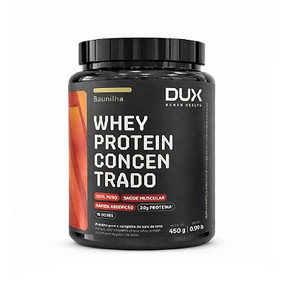 Whey Protein Concentrado Baunilha - Dux 450g