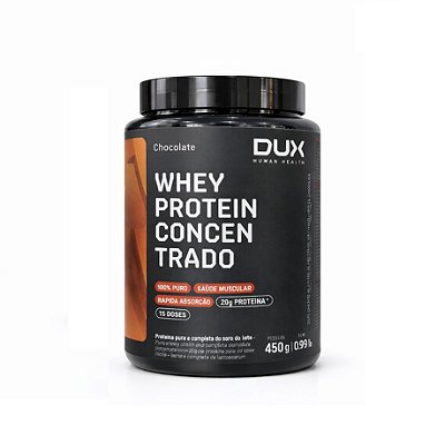 Whey Protein Concentrado Chocolate - Dux 450g