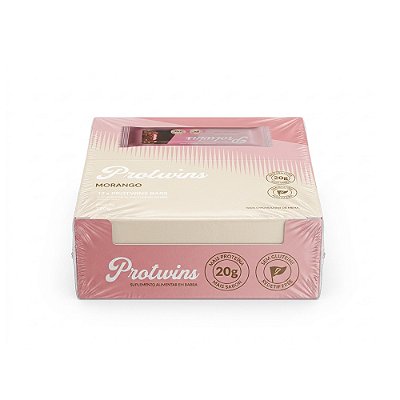 Barra De Proteína Morango - Protwins 12un.